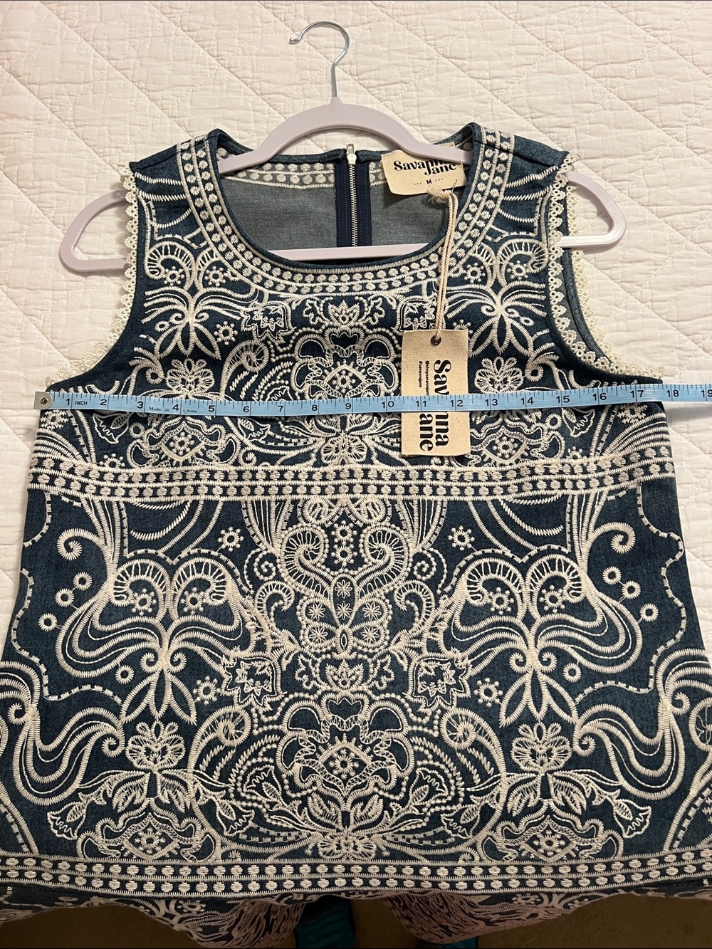 Savanna Jane embroidered denim dress - Picture 5 of 7